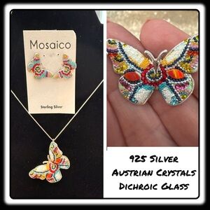 NWT Mosaico Austrian Crystal necklace & earrings 💕💕 new line! 💕💕